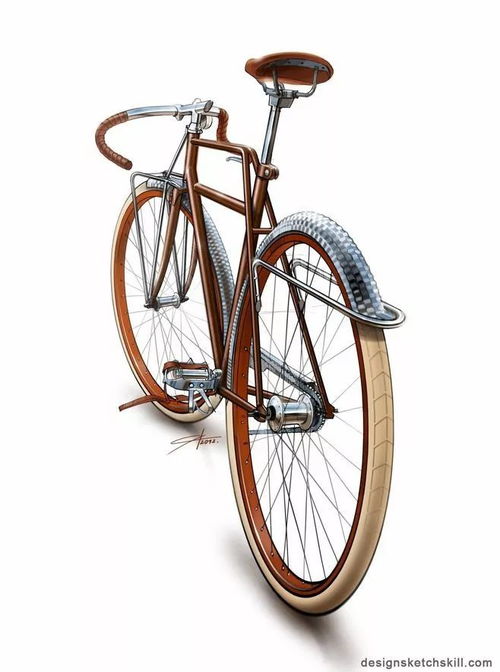 自行車創意設計手繪
